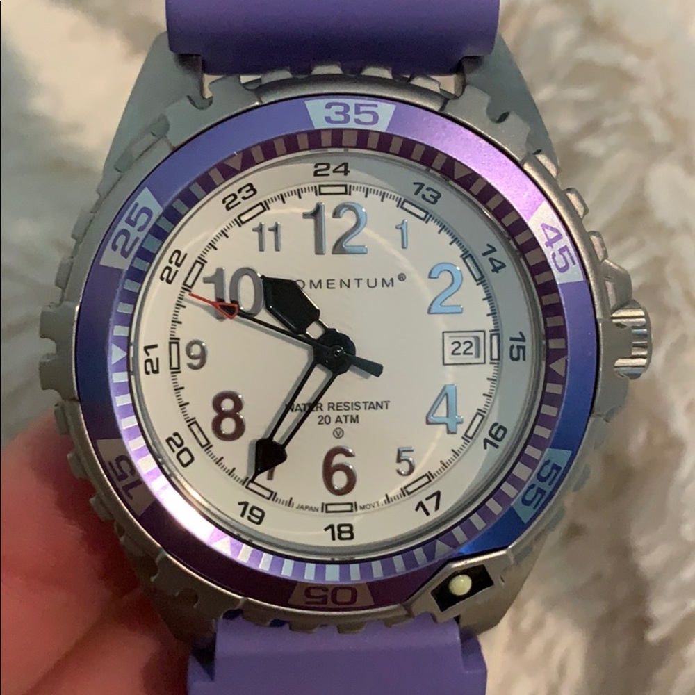NWOT Lavender Momentum Waterproof Watch